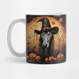 Greyhound Halloween Mug